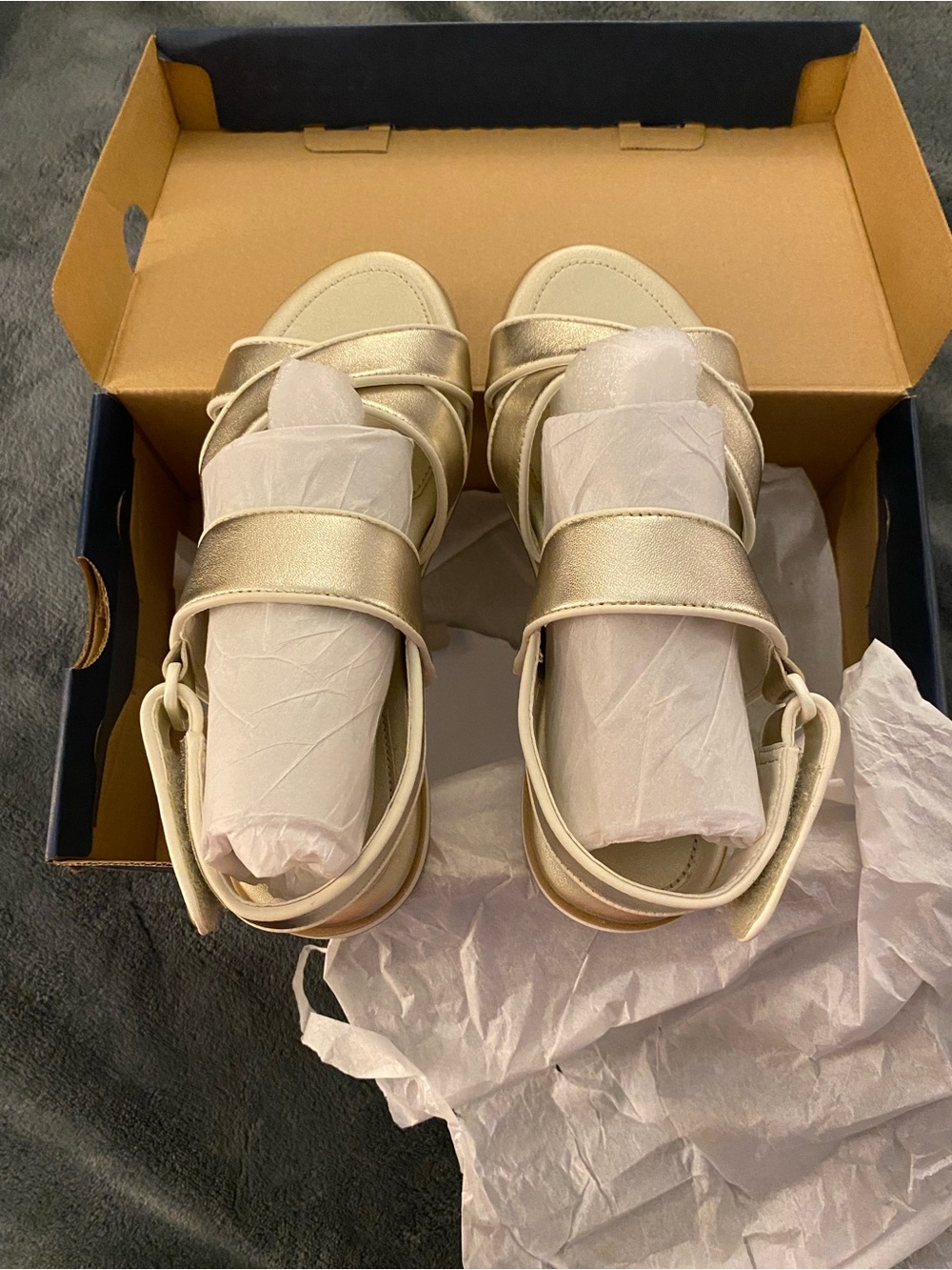 Cole Haan Mirabelle Sandals Soft Gold/Ivory